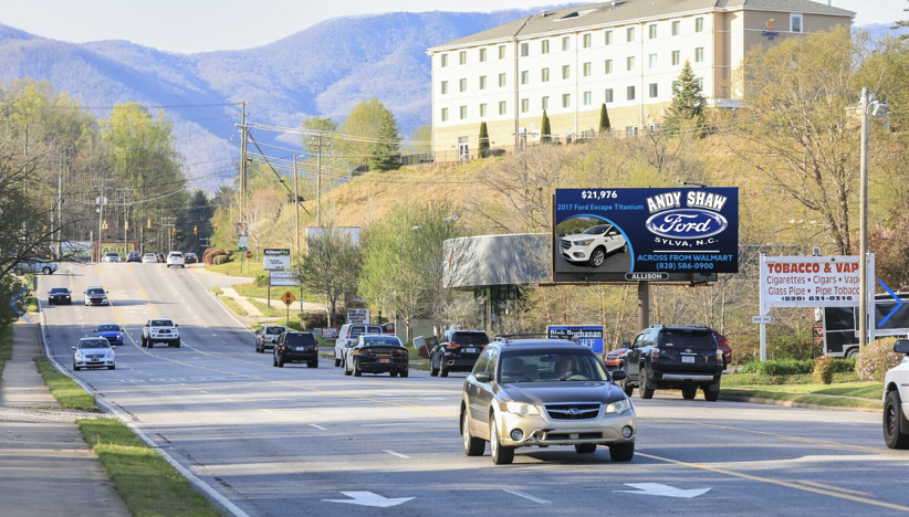 Automotive advertising example featured by Allison Outdoor